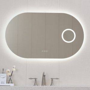 Огледало за баня с LED осветление 100х60 см с нагревател ICL 1812