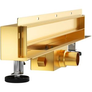 Златен лентов подов сифон за стенен монтаж BALNEO WALL DRAIN GOLD 60/70/80/90/100 см за монтаж на плочка