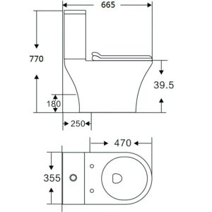 Моноблок RIMLESS с долно оттичане ICC 7937P