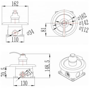 Смесител за душ за вграждане ICF 554015-1 - хром