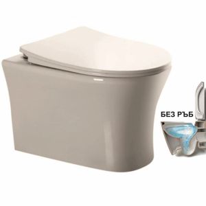 Стенна тоалетна чиния 48 см без ринг ICC 3635W