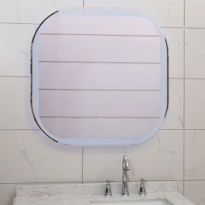 Огледало за баня с LED осветление КАРЛИ 80х80 см ICL 1523