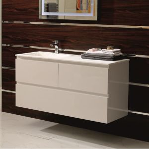 Шкаф за баня от PVC 120 см ICP 12038 с десен плот
