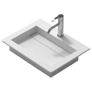 Долен конзолен шкаф за баня от PVC 60 см ICP 6027