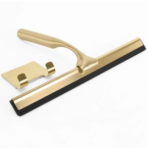 Златна матирана стъклочистачка за душ кабина REA BRUSH GOLD