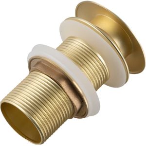 Златен матиран клик сифон за умивалник за баня без преливник BALNEO A BRUSH GOLD