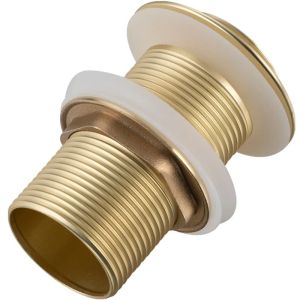Златен матиран клик сифон за умивалник за баня без преливник BALNEO B BRUSH GOLD