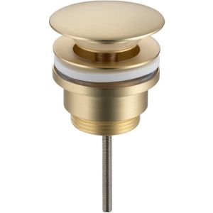 Луксозен златен матиран клик сифон за мивка за баня BALNEO D BRUSH GOLD