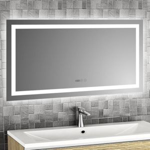 Огледало за баня с LED осветление 120х60 см ICL 1795