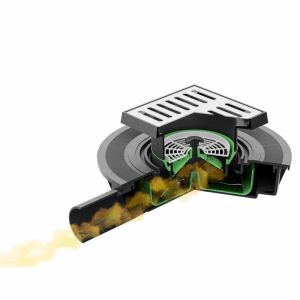 Подов рогов сифон за баня MINI DRAIN 10х10 см за монтаж на плочка 50 мм