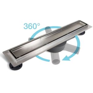 Лентов подов сифон за монтаж на плочка BALNEO 360 50/60/70/80/90/100/120 см с подвижна основа