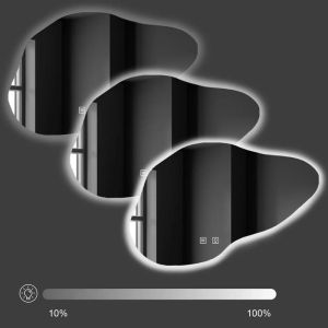 Огледало за баня с LED осветление с функция против изпотяване REA CLOUD 100х70 см