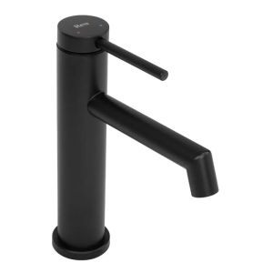 Черен смесител за мивка за баня FOSS BLACK