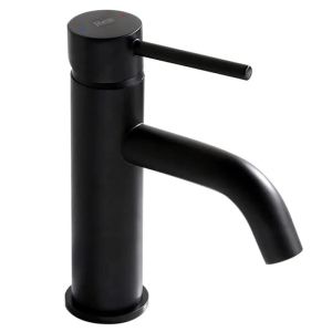 Черен смесител за мивка за баня LUNGO BLACK