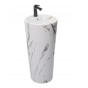 Свободно стояща мивка за баня BLANKA MARBLE 40х40 см