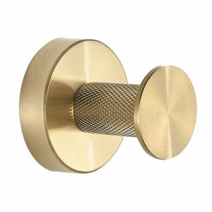Златна матирана единична закачалка за баня REA MODERN BRUSH GOLD 6606A