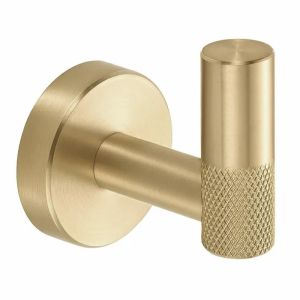 Златна матирана единична закачалка за баня REA MODERN BRUSH GOLD 6606