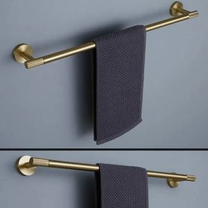 Златна матирана поставка за хавлии и кърпи 60 см REA MODERN BRUSH GOLD 6603