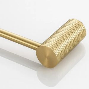 Матиран златен хавлийник за баня REA PRISM BRUSH GOLD 60 см 9703