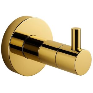 Златна единична закачалка за баня BALNEO QUBE-1 GOLD