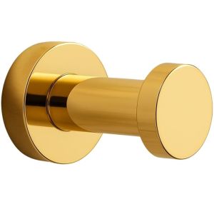 Златна единична закачалка за баня BALNEO QUBE-3 GOLD