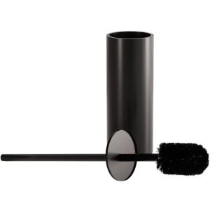 Стояща черна четка за тоалетна чиния REA TIL 106 BLACK