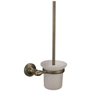 Четка за тоалетна чиния стенна САЙЛОР старо злато ICA 8394