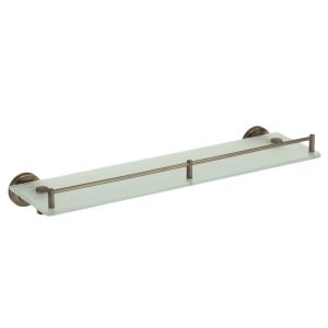 Полица за баня с борд стъклена САЙЛОР старо злато ICA 8391