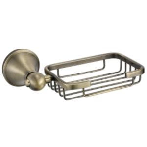 Решетъчна сапунерка за баня САЙЛОР старо злато ICA 8369