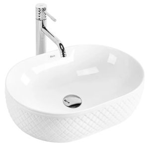 Мивка за баня за монтаж върху плот OKTAWIA 50х36 см