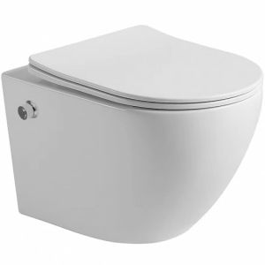 Стенна тоалетна чиния без ринг с вградено биде ICC 4937 TORNADO